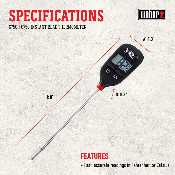 Weber Instant-read Thermometer Pocket Sized