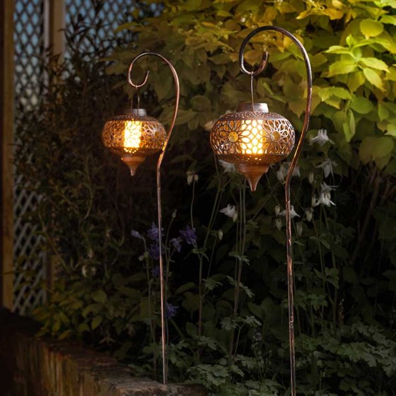 Smart Solar Osman Flaming Lantern (2 Pack)