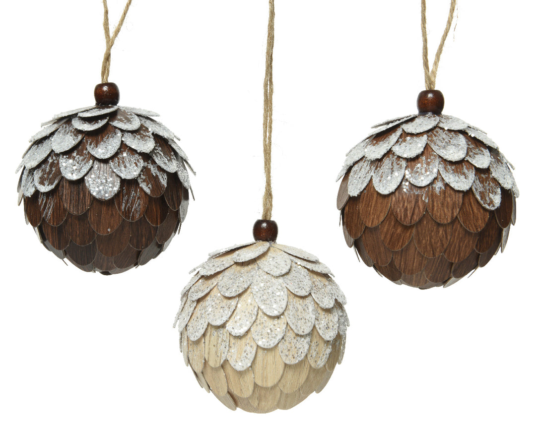 foam bauble with sequins 3clasdia8cm