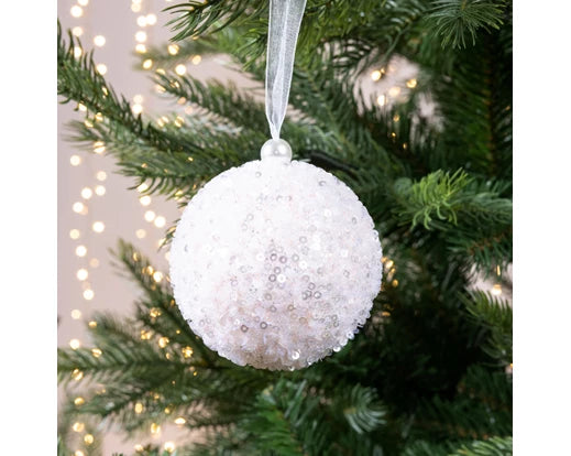 Bauble foam tinsel - blush pink