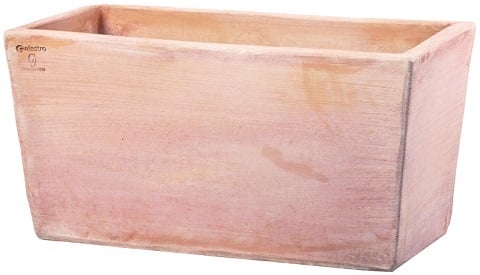 Artisinal Terracotta Modern Edged XL Trough Ø80cm W40cm H40cm (Cassetta Rettangolare Moderne)