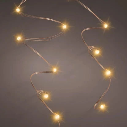 Micro  LED  stringlights L495cm copper/classic warm