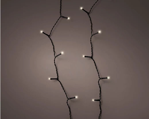 LED Durawise basic lights 8 function twinkle effect BO outdoor black/warm white L.1790cm
