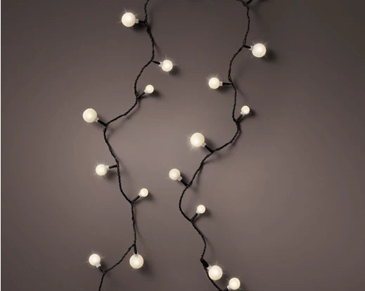 LED cherry lights gb steady outdoor black/warm white L.900cm