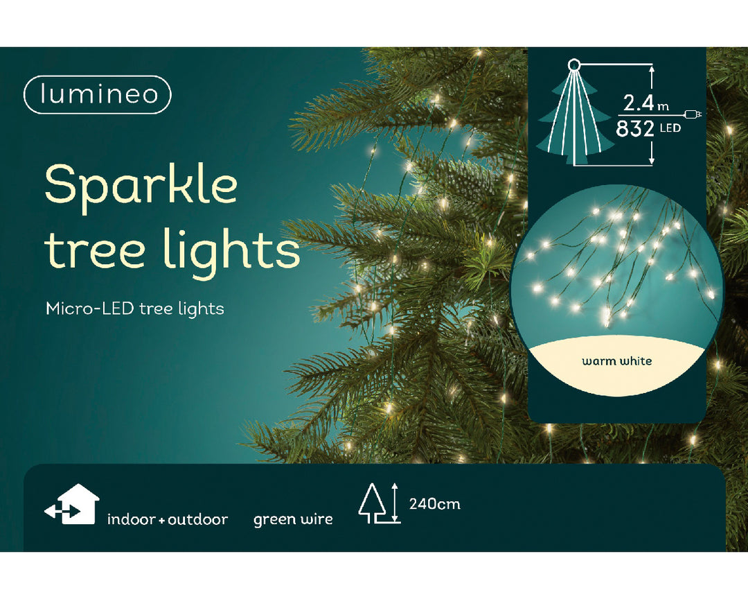 Micro  LED  tree  bunch  L240cm warm white