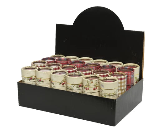 Matches poplar wood 4ass assorted dia5cm x H.11.3cm