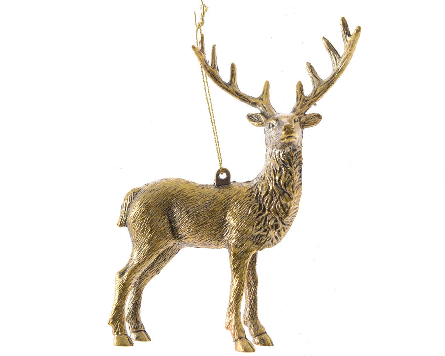 Plastic Deer With Hanger5X11X14Cm - Christmas - Windyridge Garden Centre