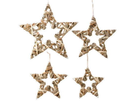 Star plastic glitter jute rope, cotton M