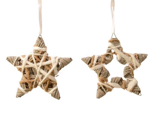 Star plastic glitter jute rope, cotton