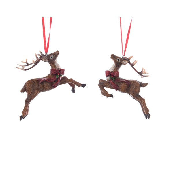 Poly Deer With Hanger 2Ass - Christmas - Windyridge Garden Centre