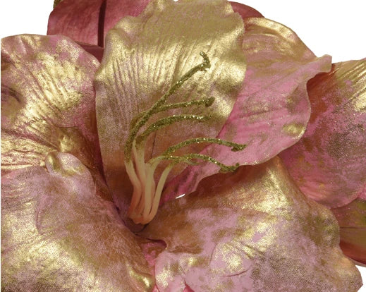 Flower amaryllis on stem polyester    - pink/colour(s)