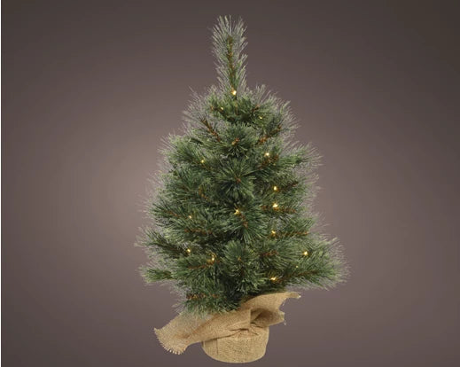 Cashmere mini tree Micro LED BO indoor green/warm white