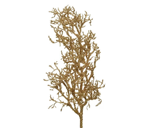 Branch on stem plastic gold