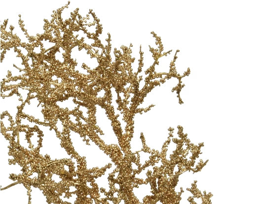 Branch on stem plastic gold