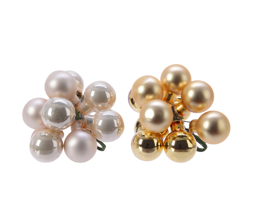 Gl Baubles On Wire Sh-M 2Colas Assorted - Christmas - Windyridge Garden Centre