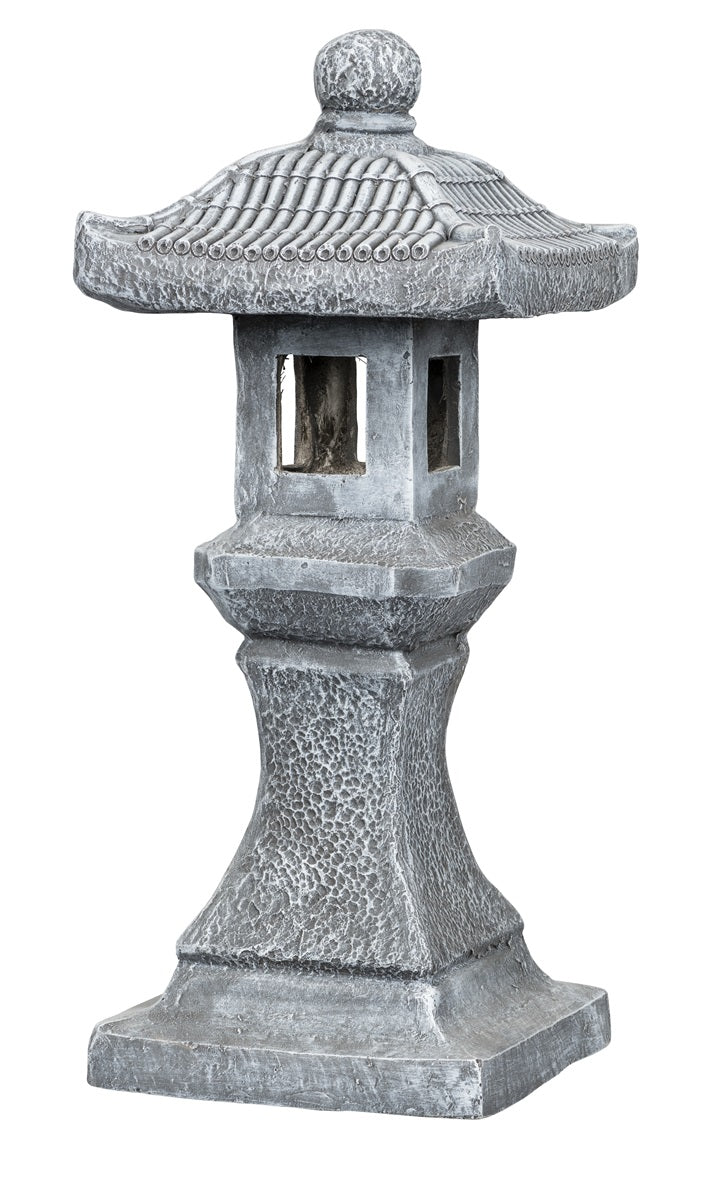 Lombok - Pagode 02E Cement L29,5/W29,5/H66,5Cm - Garden Ornaments - Windyridge Garden Centre