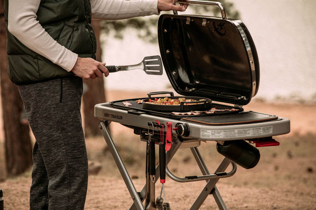 Cooking on a Weber Traveler BBQ in Ireland