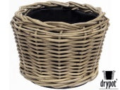 Drypot Rattan Grey Ø34h30cm