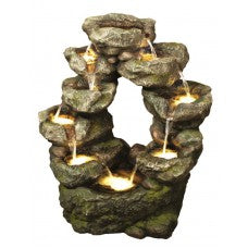 9 Fall Stacked Rock - Water Features - Windyridge Garden Centre