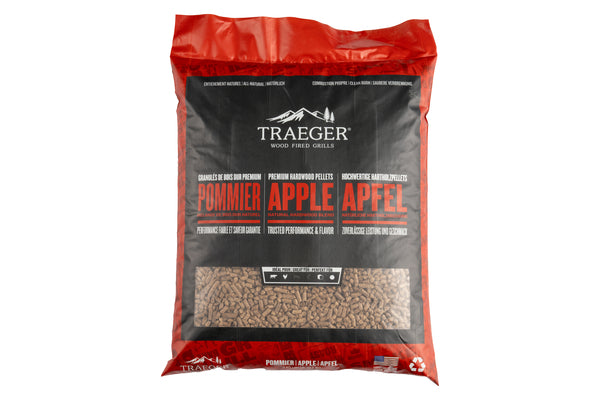 TRAEGER MULTILINGUAL - APPLE PELLETS 9 kg BAG