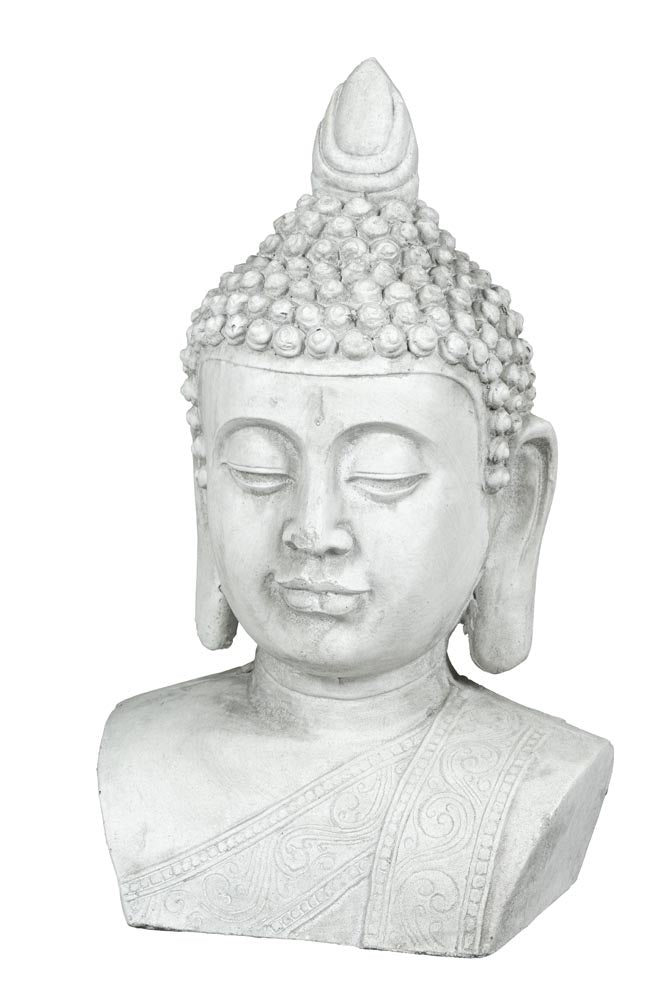 Buddha S075W White L28,5/W20/H46Cm - Garden Ornaments - Windyridge Garden Centre