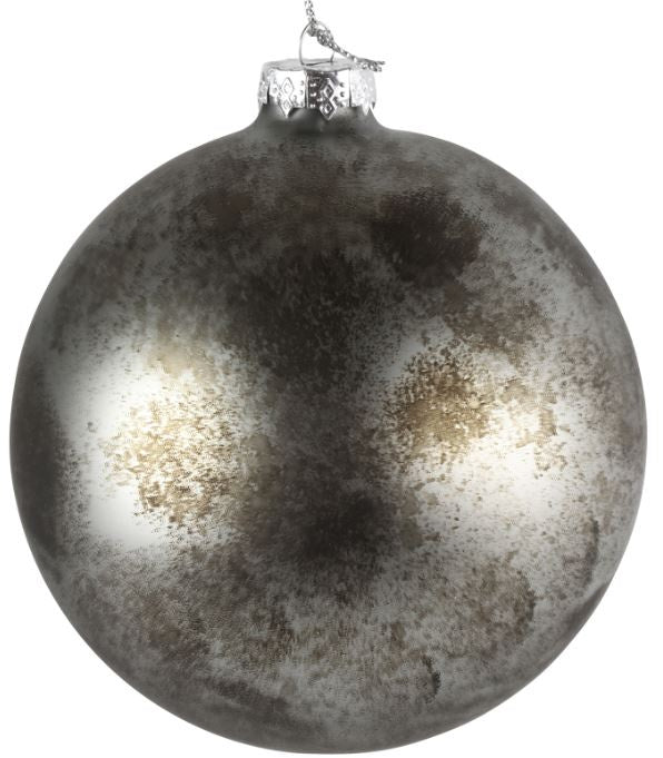 Bauble rd Lenny M silver ÃË10CM