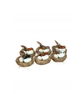 Bird Nest With Clip Assort 7Cm - Easter - Windyridge Garden Centre