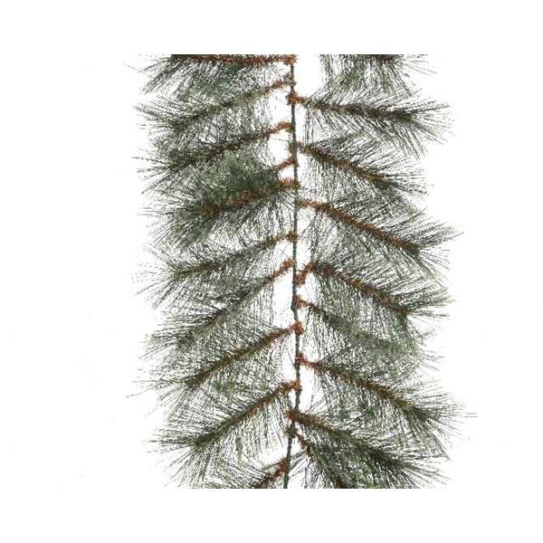 Green Cashmere indoor Christmas garland, 2.7m long
