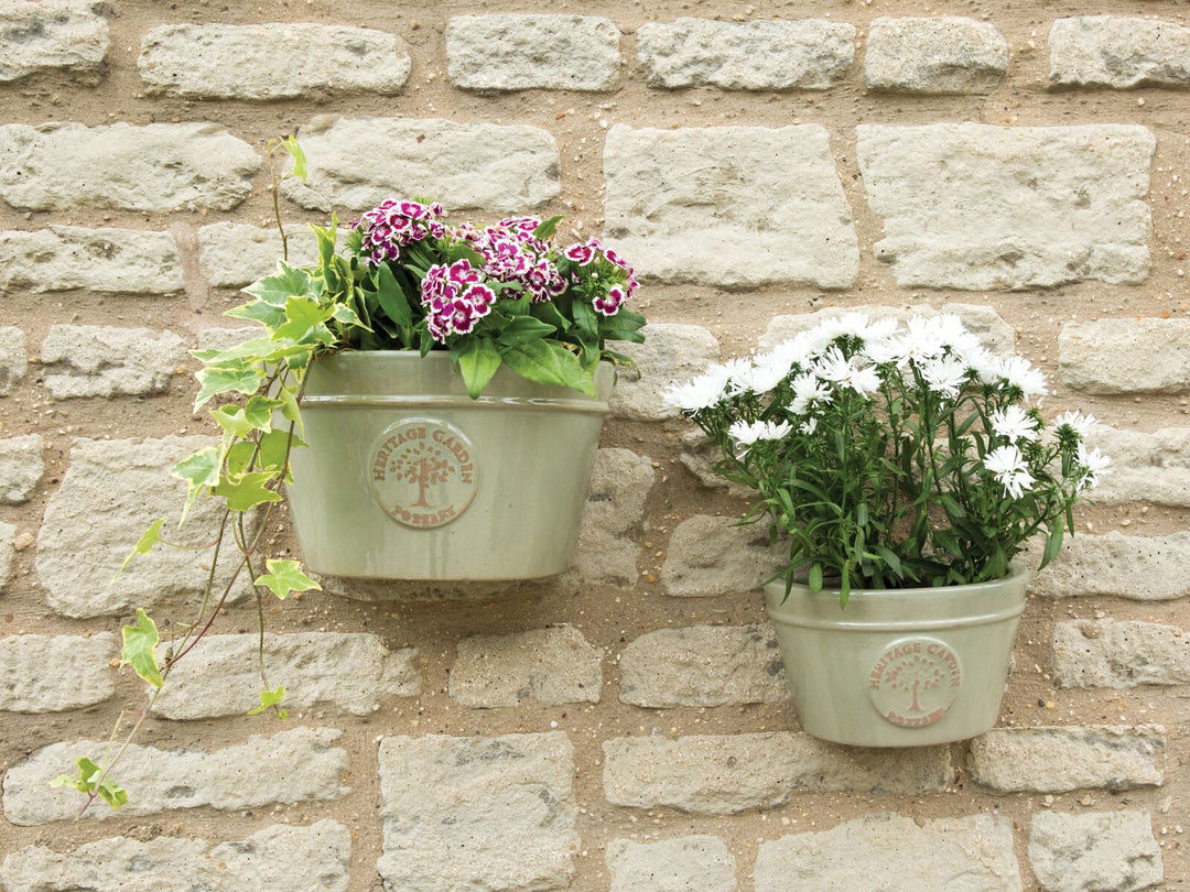 Edwardian Wall Pot Green Ø35cm
