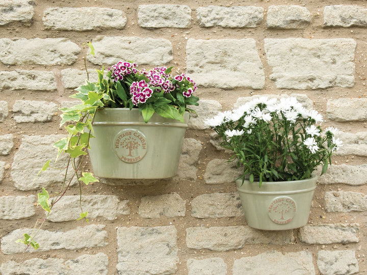 Edwardian Wall Pot Green Ø35cm