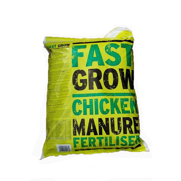 Fast Grow Chicken Manure Fertiliser 10Kg - Ferts And Chemicals - Windyridge Garden Centre