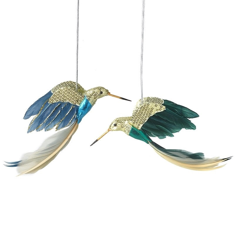 Feather Decorated Hummingbird Mix - Christmas - Windyridge Garden Centre