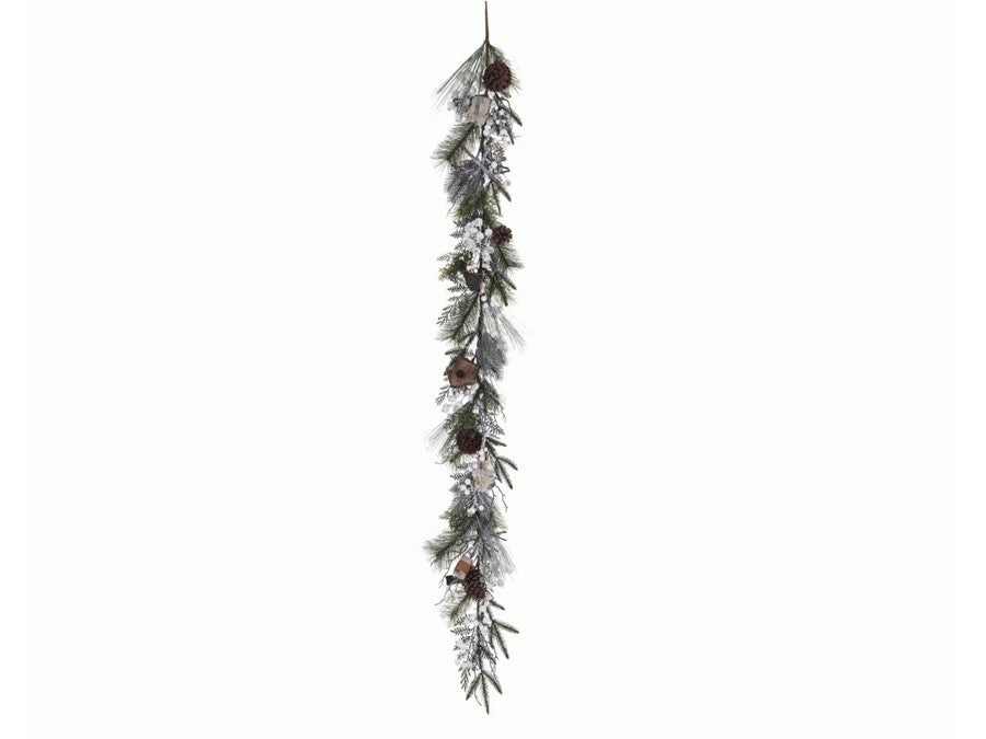 Swingtag A 1 Fthr Bird W Strass On Clip 2As White - Christmas - Windyridge Garden Centre