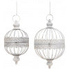 Floral Orb Planter M Wht - Garden Ornaments - Windyridge Garden Centre