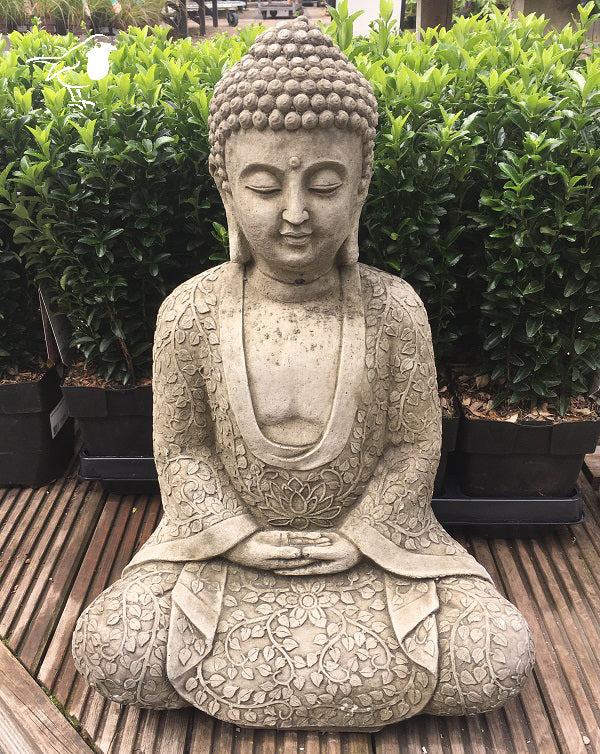 Flower Buddha A - Garden Ornaments - Windyridge Garden Centre