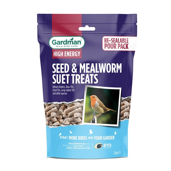 GM Seed & Mealworm Suet Treats