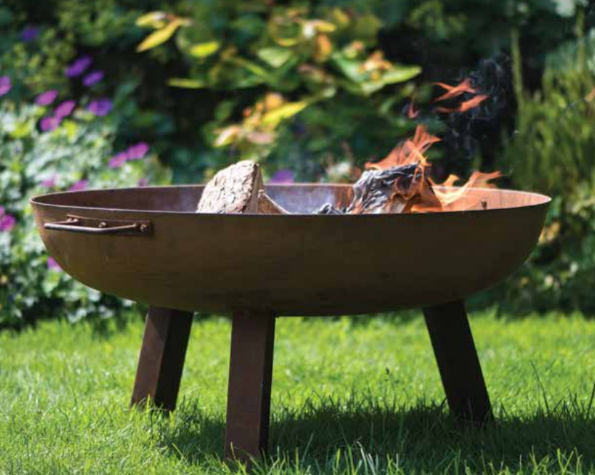 GLASTO FIRE PIT W/LEGS 75CM