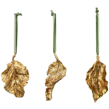 Gold Leaf Decoration - Christmas - Windyridge Garden Centre