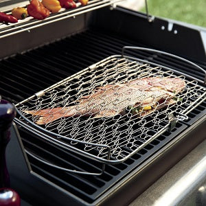 GRILLING BASKET - LARGE, STAINLESS STEEL
