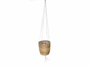 HANGING POT STRIPE GREY D13H11CM