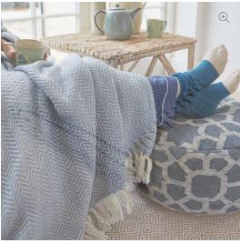 Herringbone Blanket Lavender  230cm x 130cm