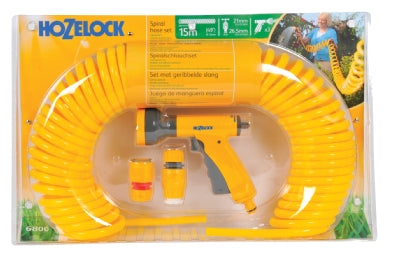 Hozelock 15m Spiral Hose Yellow