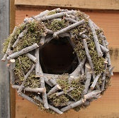 Wreath Mika Birch D30Cm Frosted White - Christmas - Windyridge Garden Centre