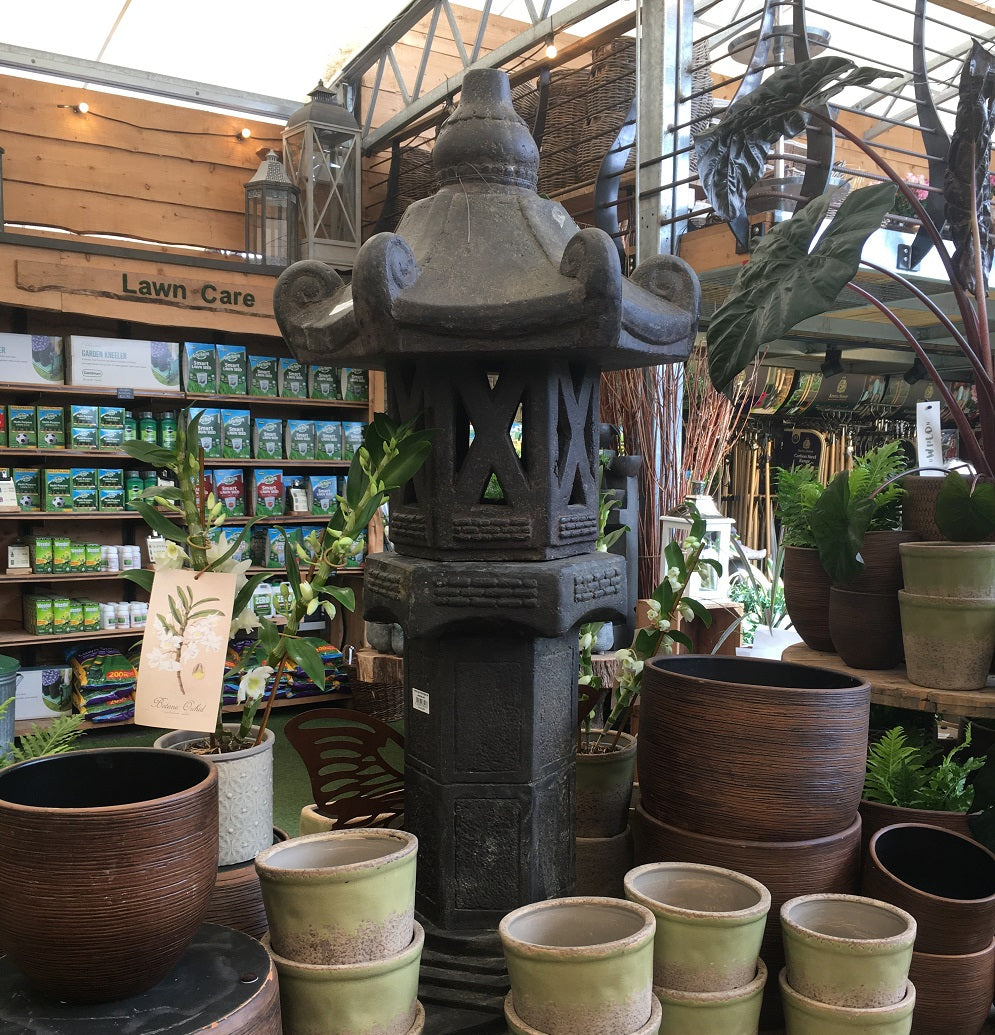 Japanese Lantern 120Cm Hand Cast - Garden Ornaments - Windyridge Garden Centre
