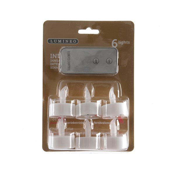 Led Tealight Plastic Fire Flame Effect Bo Indoor White/Flame Dia3.8Cm X H.4.6Cm - Christmas Lights - Windyridge Garden Centre