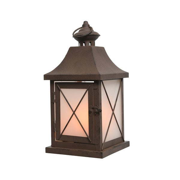 Led Metal Lantern Ind Bo
 18X18X40Cm-17L Flame - Christmas Lights - Windyridge Garden Centre