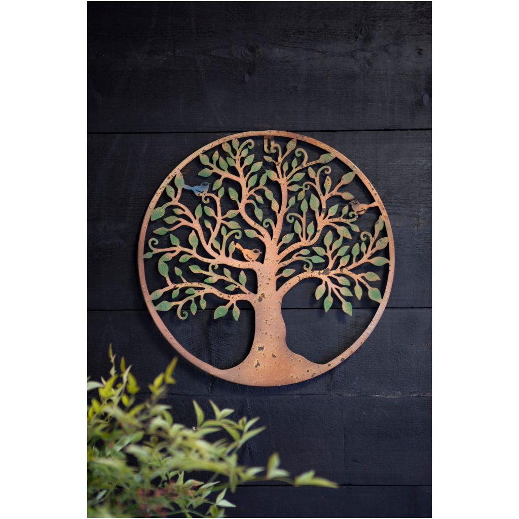 Green Leaf Wall Plaque Sm 40cm Diameter