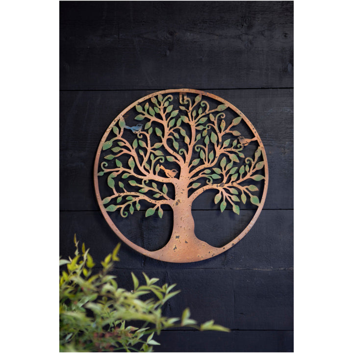 Green Leaf Wall Plaque Sm 40cm Diameter