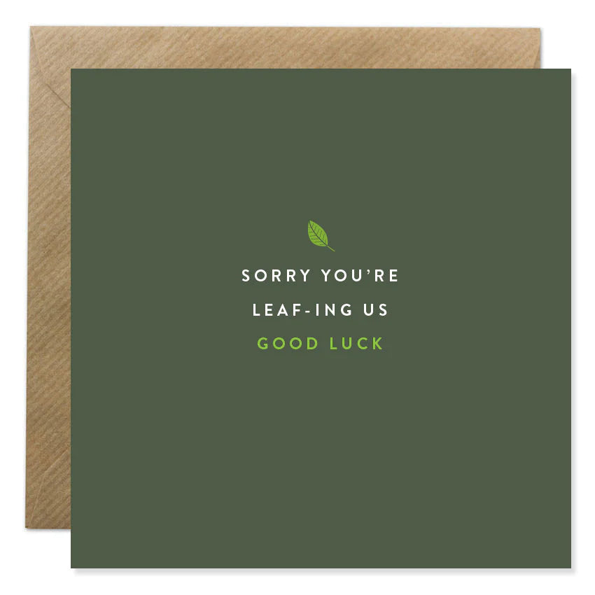 BBunny Sorry You re Leaf-ing