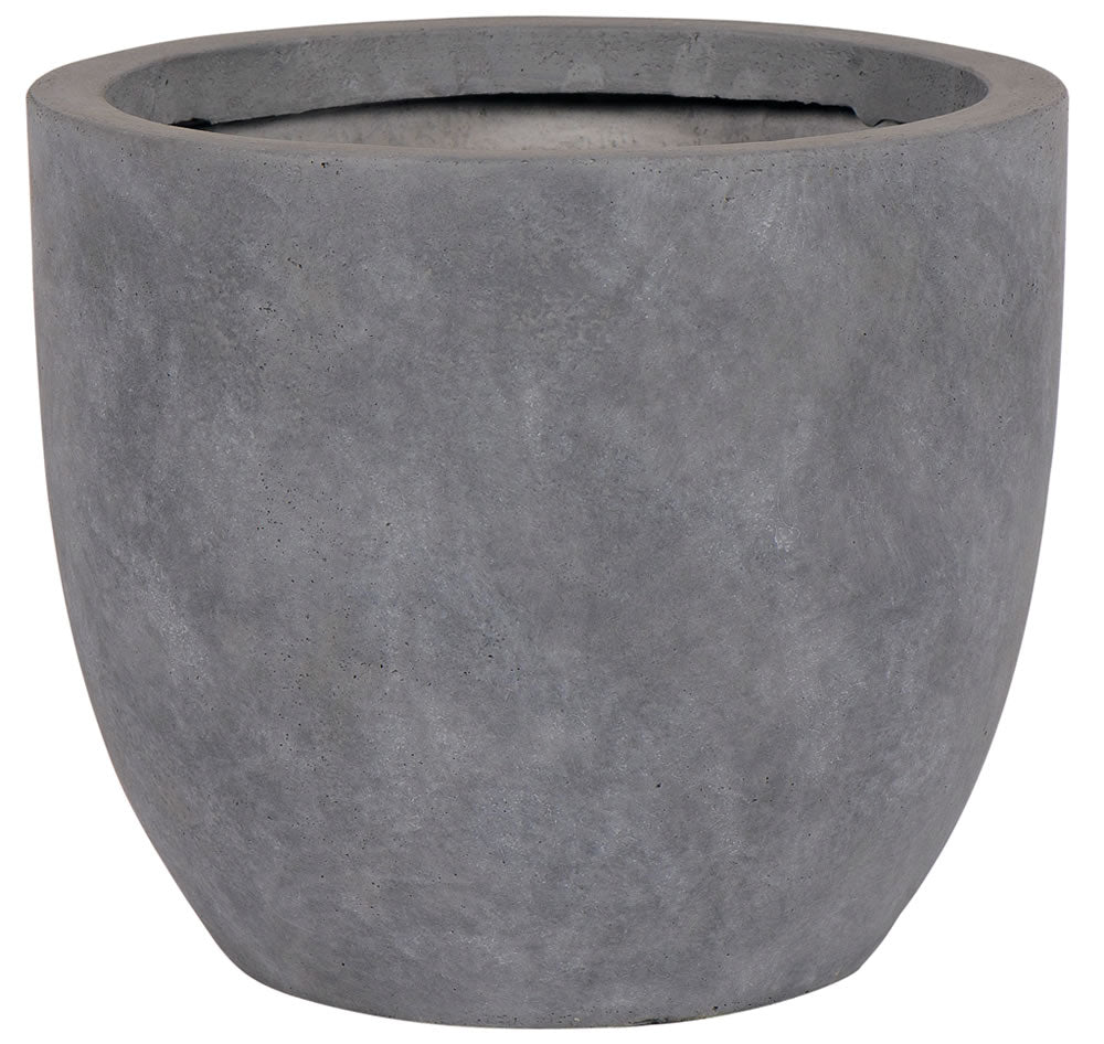 Liverpool fibreclay round pot in Light Grey